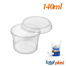 Kit pote redondo 140ml c/ 24un - Total plast