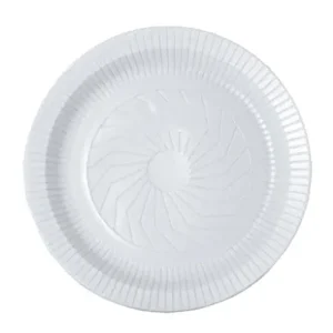 Prato raso 21cm c/10 branco unidade